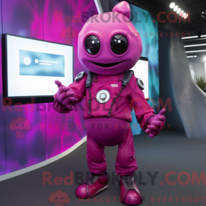 Costume mascotte de Magenta...