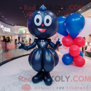 Navy Heart Shaped Balloons...