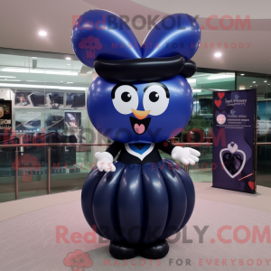 Navy Heart Shaped Balloons...