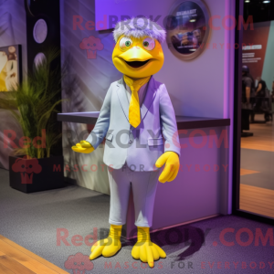 Lavendel Canary maskot...
