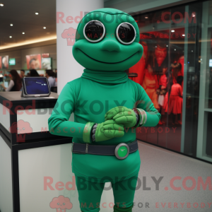 Green Wrist Watch mascot...