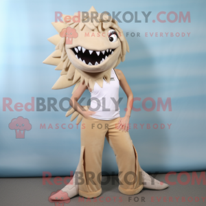 Mascotte de Barracuda beige...