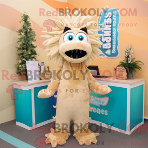 Mascotte de Barracuda beige...