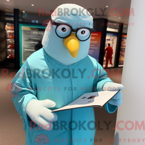 Turquoise Seagull mascot...