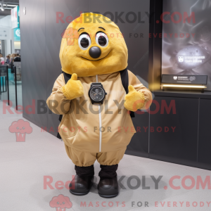 Gold Potato-mascottekostuum...