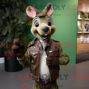 Olive Kangaroo máscara...