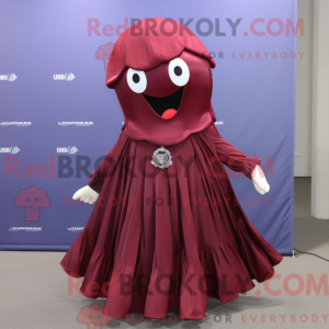 Maroon Jellyfish maskot...