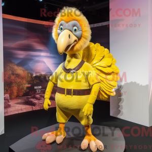 Geel Turkije mascotte...