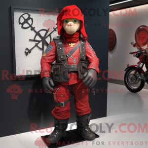 Red Celtic Cross mascot...