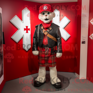 Red Celtic Cross mascot...