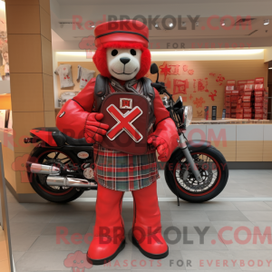 Red Celtic Cross mascot...