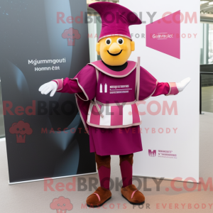 Magenta Swiss Guard mascot...