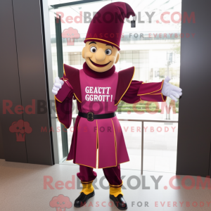 Magenta Swiss Guard mascot...