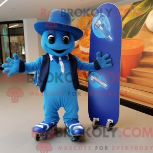 Blue Skateboard mascot...
