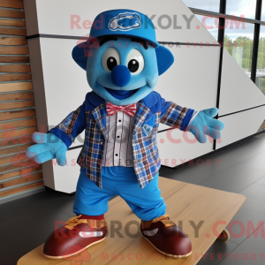 Blue Skateboard mascot...