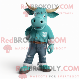 Teal Bull máscara de...