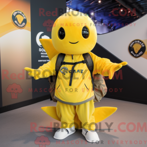Costume mascotte de raie...