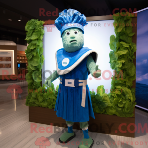 Blå Caesar Salat maskot...