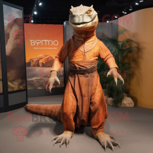 Rust Komodo Dragon mascotte...