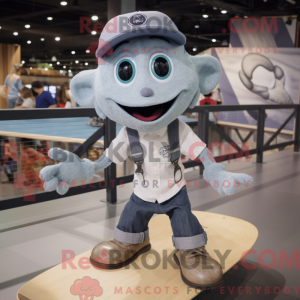 Gray Skateboard mascot...