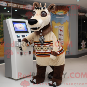 Costume mascotte d okapi...