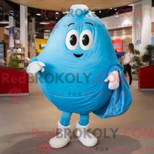 Sky Blue Oyster mascot...