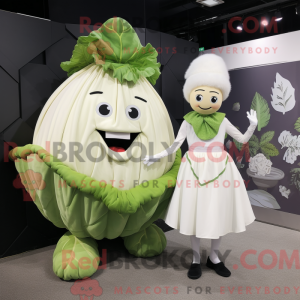 Hvidkål maskot kostume...