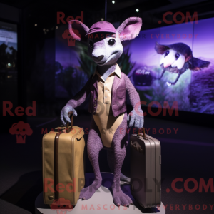 Purple Kangaroo mascot...