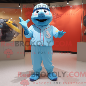 Sky Blue Baseball Glove...