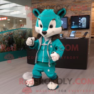 Disfraz de mascota Teal...