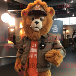 Rust Tamer Lion mascot...