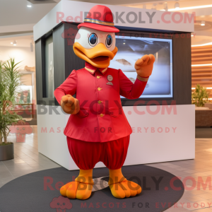 Røde gæs maskot kostume...
