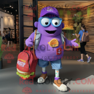 Purple Burgers Maskottchen...