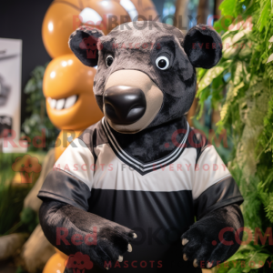 Black Tapir mascot costume...