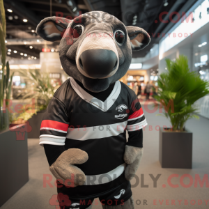Black Tapir mascot costume...