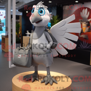 Gray Dove mascot costume...