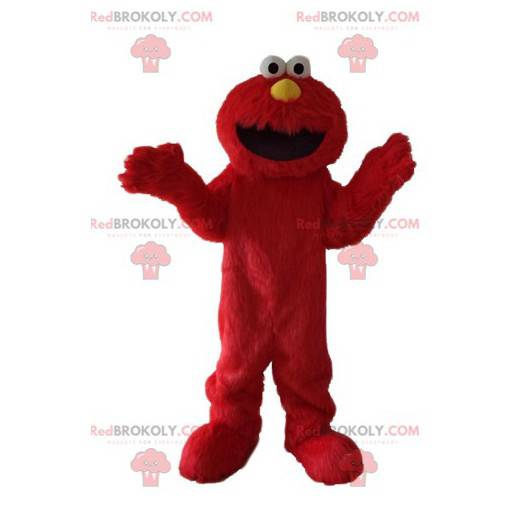 Mascot Elmo, el famoso títere rojo de Barrio Sésamo -