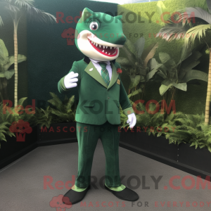 Forest Green Shark mascot...