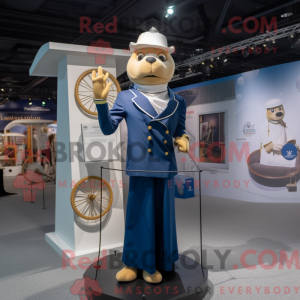 Maskottchenkostüm Navy...