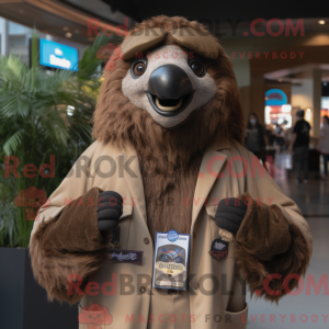 Maskotdraktfigurat Brown...