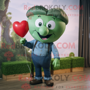 Forest Green Heart Shaped...