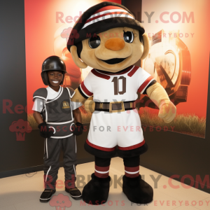 Black Roman Soldier mascot...