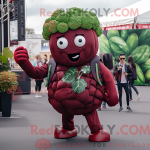 Maroon Broccoli maskot...