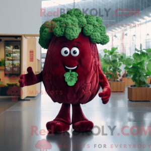 Maroon Broccoli maskot...