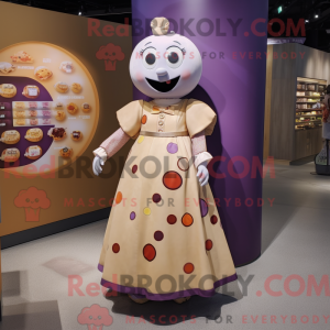 Cream Plum mascot costume...