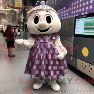 Cream Plum mascot costume...