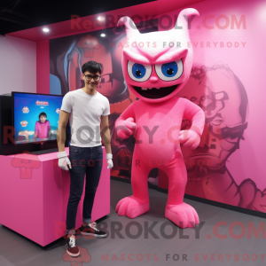 Maskottchenkostüm Pink...