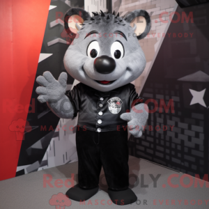 Black Ray maskot kostume...