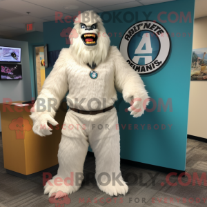 White Sasquatch mascot...