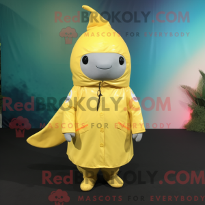 Lemon Yellow Narwhal mascot...
